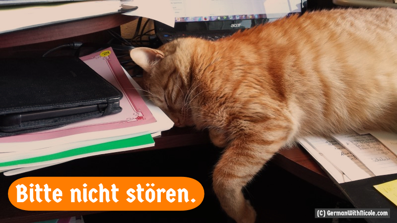 Bitte nicht stören.