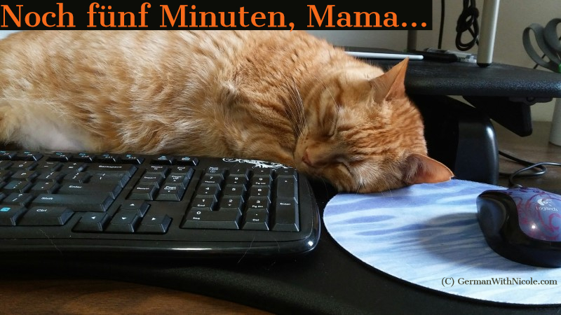 Noch fünf Minuten.