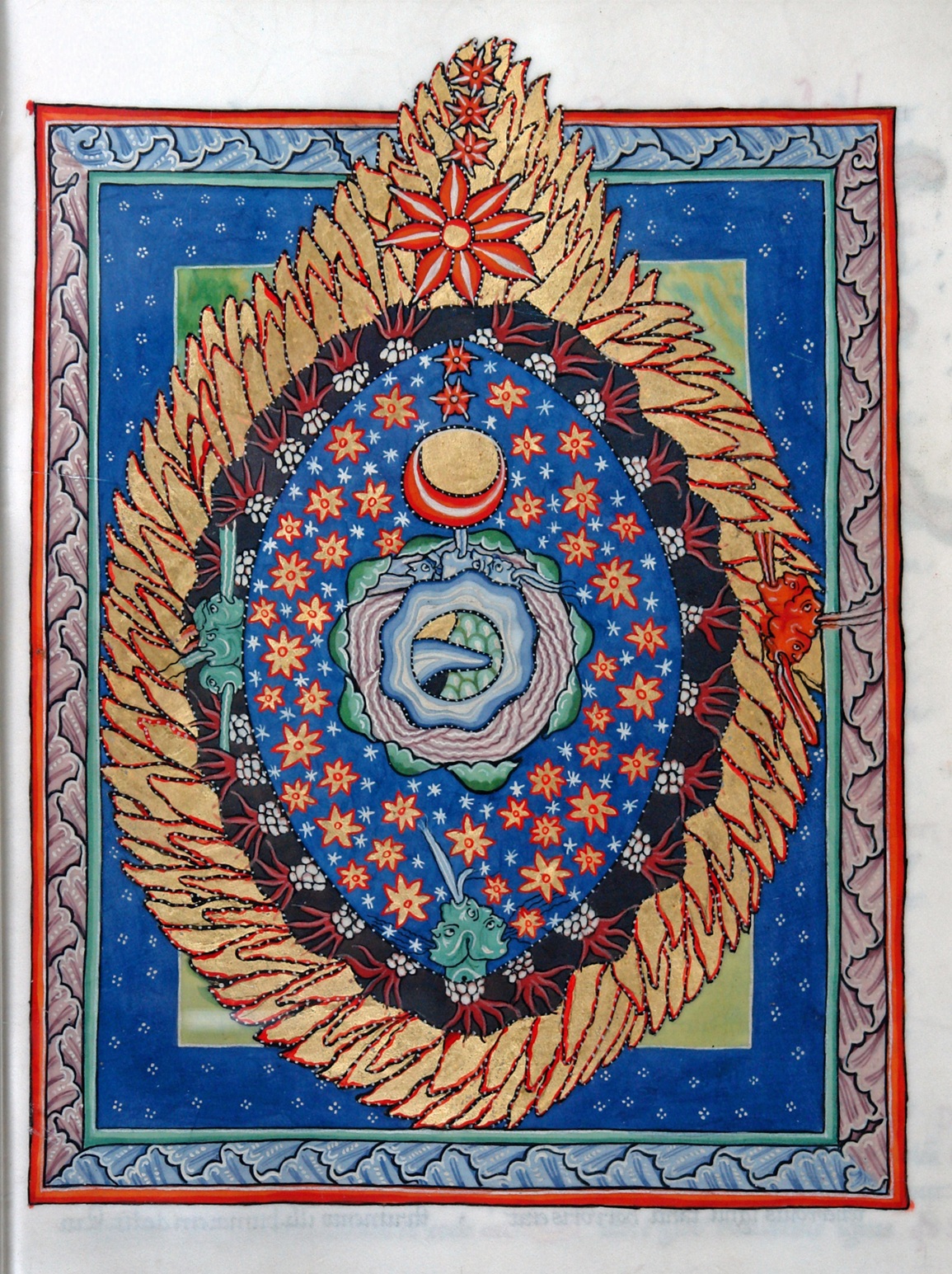 The Cosmic Egg from Scivias, Hildegard von Bingen